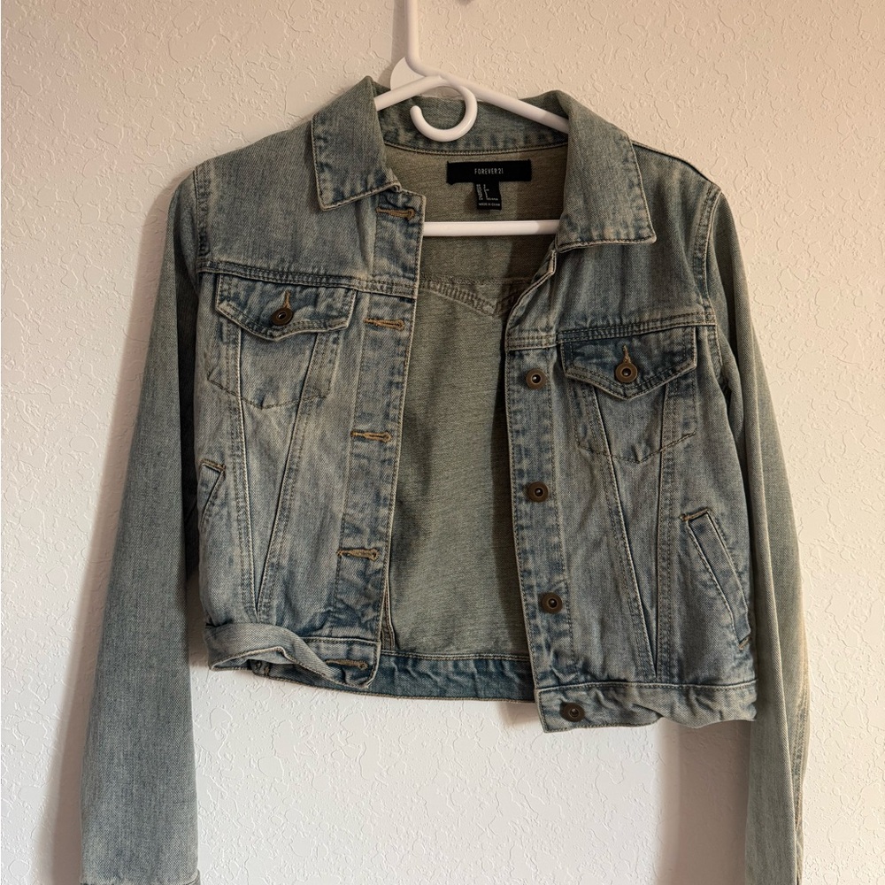 H&M Faded Blue Denim Jacket